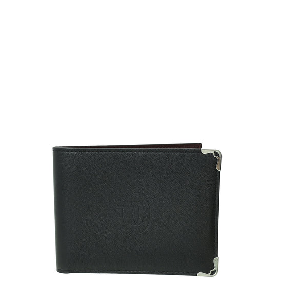 Cartier Black Must de Cartier 8 Credit Card Men's Wallet