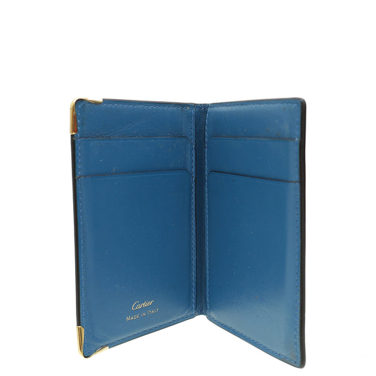 Cartier Bright Blue Must De Cartier Card Holder