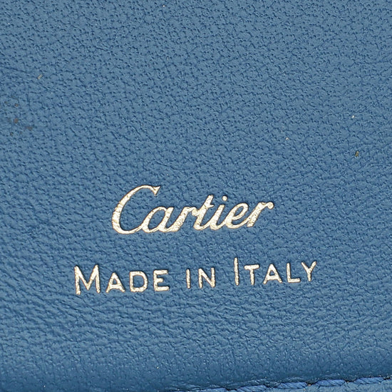 Cartier Bright Blue Must De Cartier Card Holder