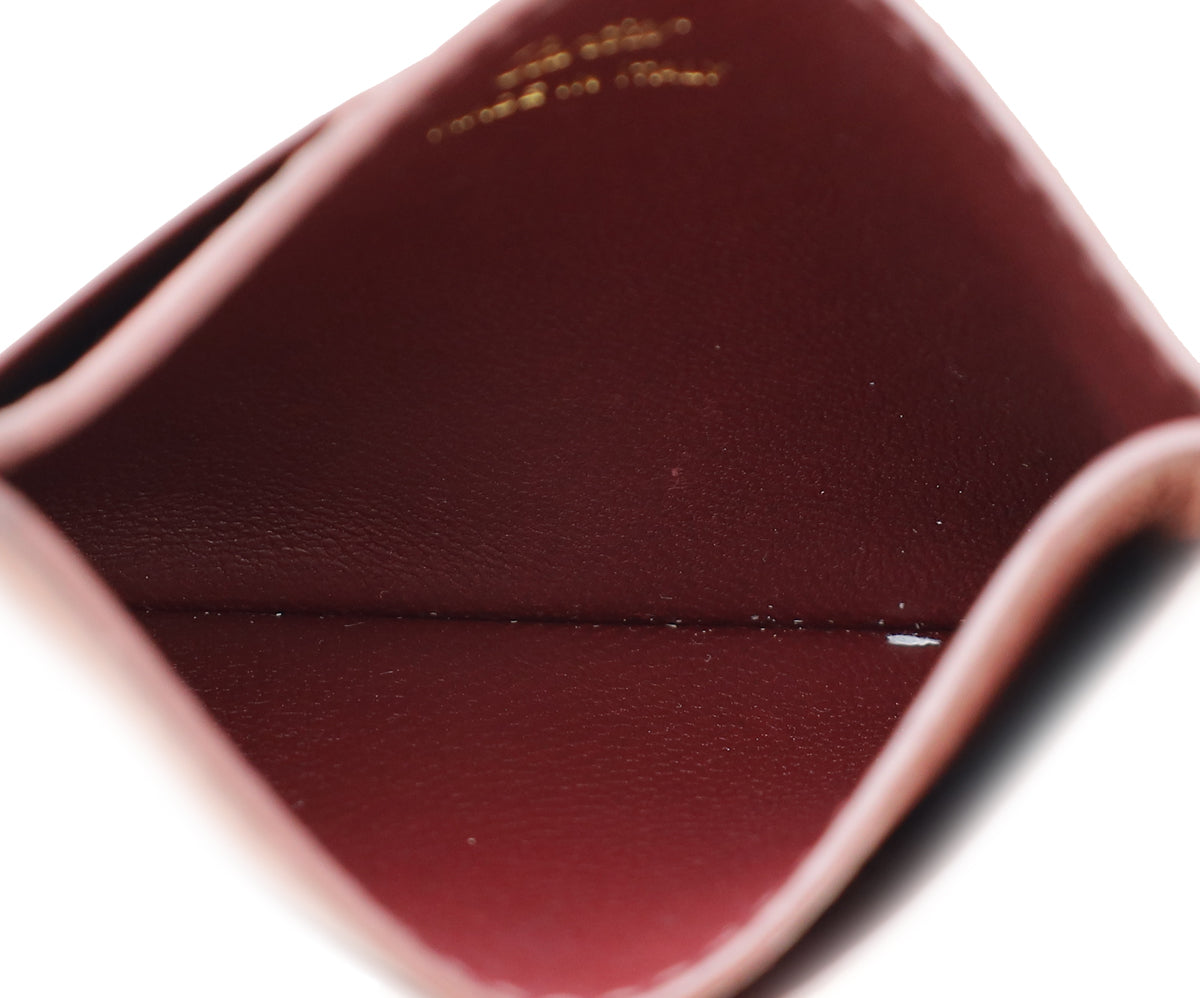 Cartier Burgundy Must De Cartier Card Holder