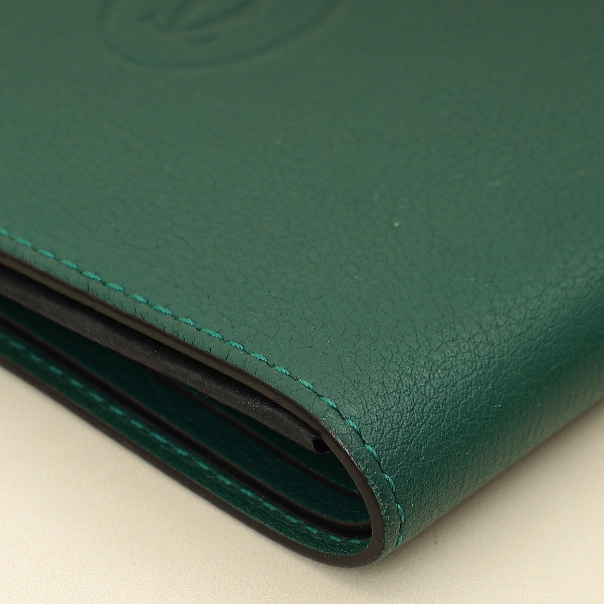 Cartier Green Must de Cartier Wallet W/ MMR Initials-Cartier-THE CLOSET