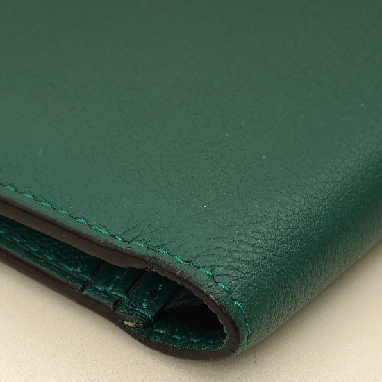 Cartier Green Must de Cartier Wallet W/ MMR Initials-Cartier-THE CLOSET