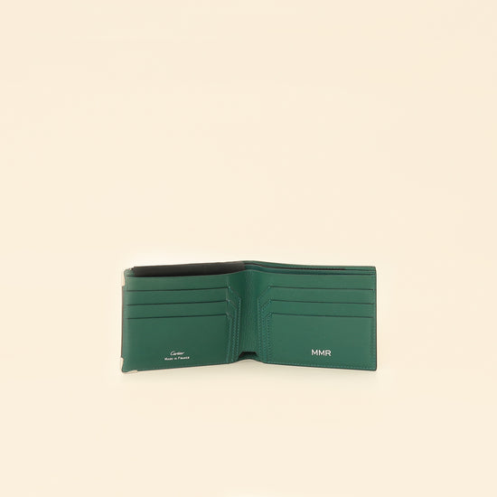 Cartier Green Must de Cartier Wallet W/ MMR Initials-Cartier-THE CLOSET