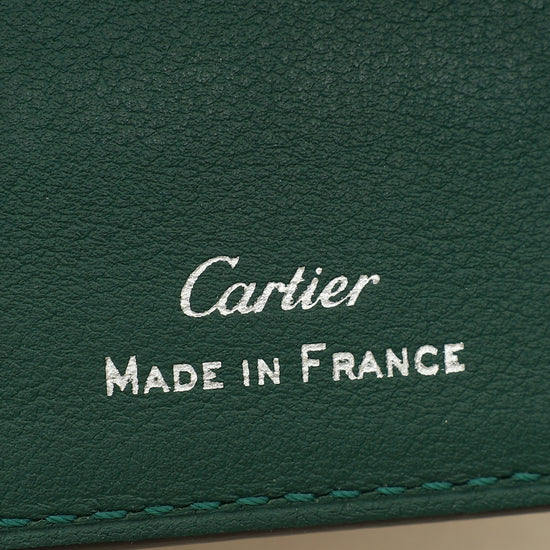Cartier Green Must de Cartier Wallet W/ MMR Initials-Cartier-THE CLOSET