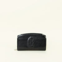Cartier Black Must De Cartier Long Zip Wallet