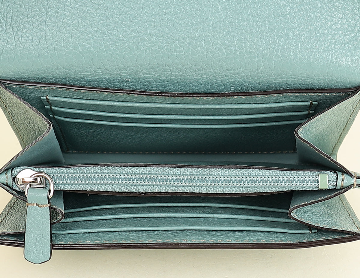 Cartier Mint Green C De Cartier Wallet-Cartier-THE CLOSET