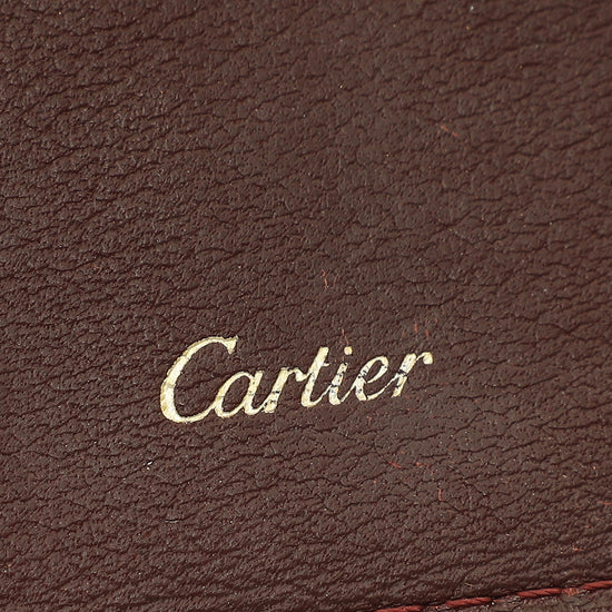 Cartier Burgundy Must De Cartier International Wallet