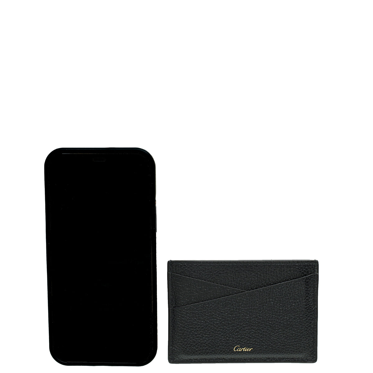 Cartier Black Panthère Graphique de Cartier Simple Card Holder