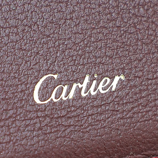 Cartier Burgundy Must De Cartier Wallet