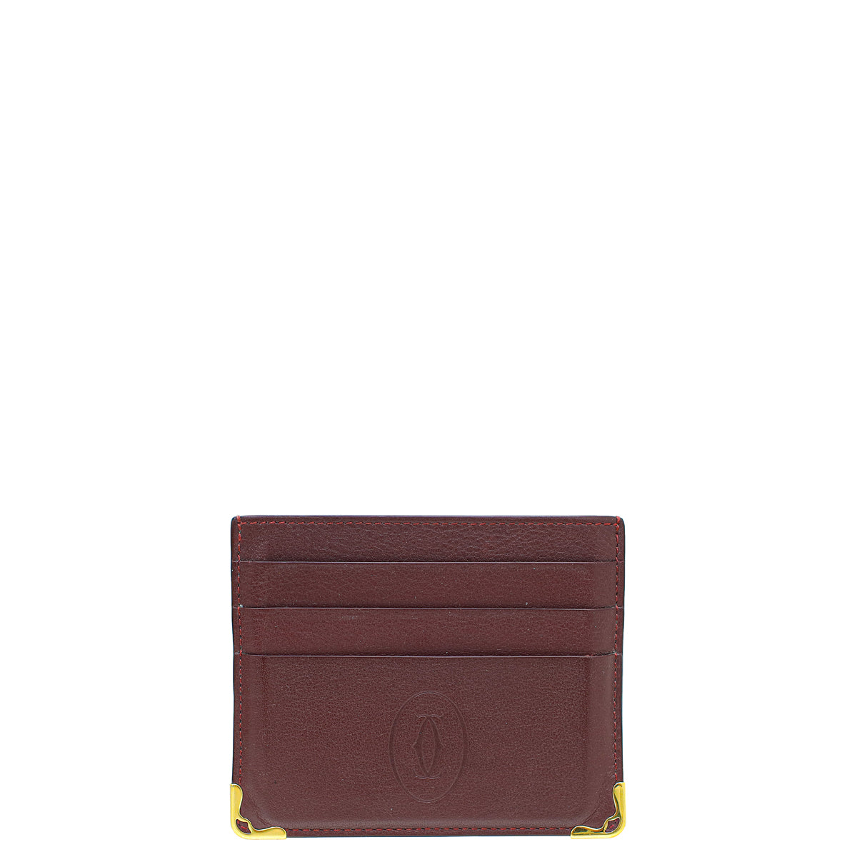 Cartier Burgundy Must De Cartier Card Holder-Cartier-THE CLOSET