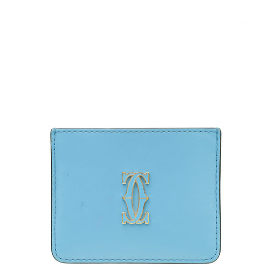 Cartier Blue C De Cartier Simple Card Holder