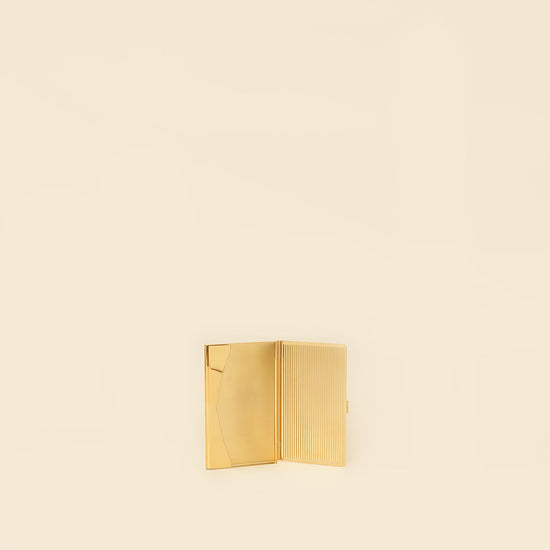 Cartier Diabolo De Lacquered Golden-Finish Metal Card Holder-Cartier-THE CLOSET