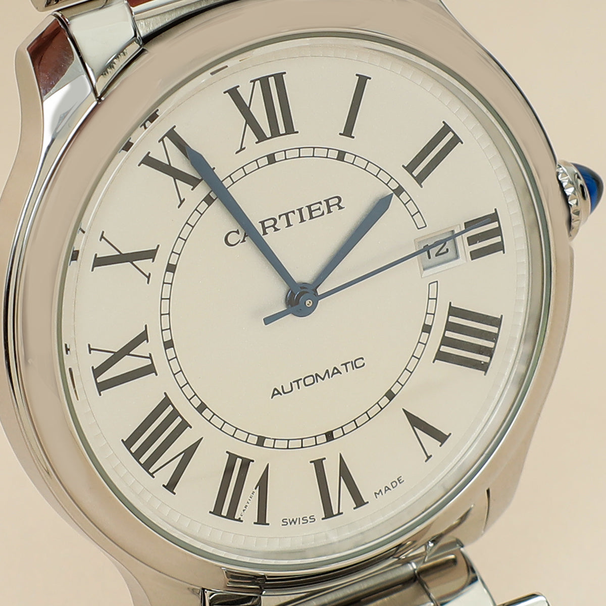 Cartier Stainless Steel Ronde Must De Cartier Large Model 40mm Automatic Watch-Cartier-THE CLOSET