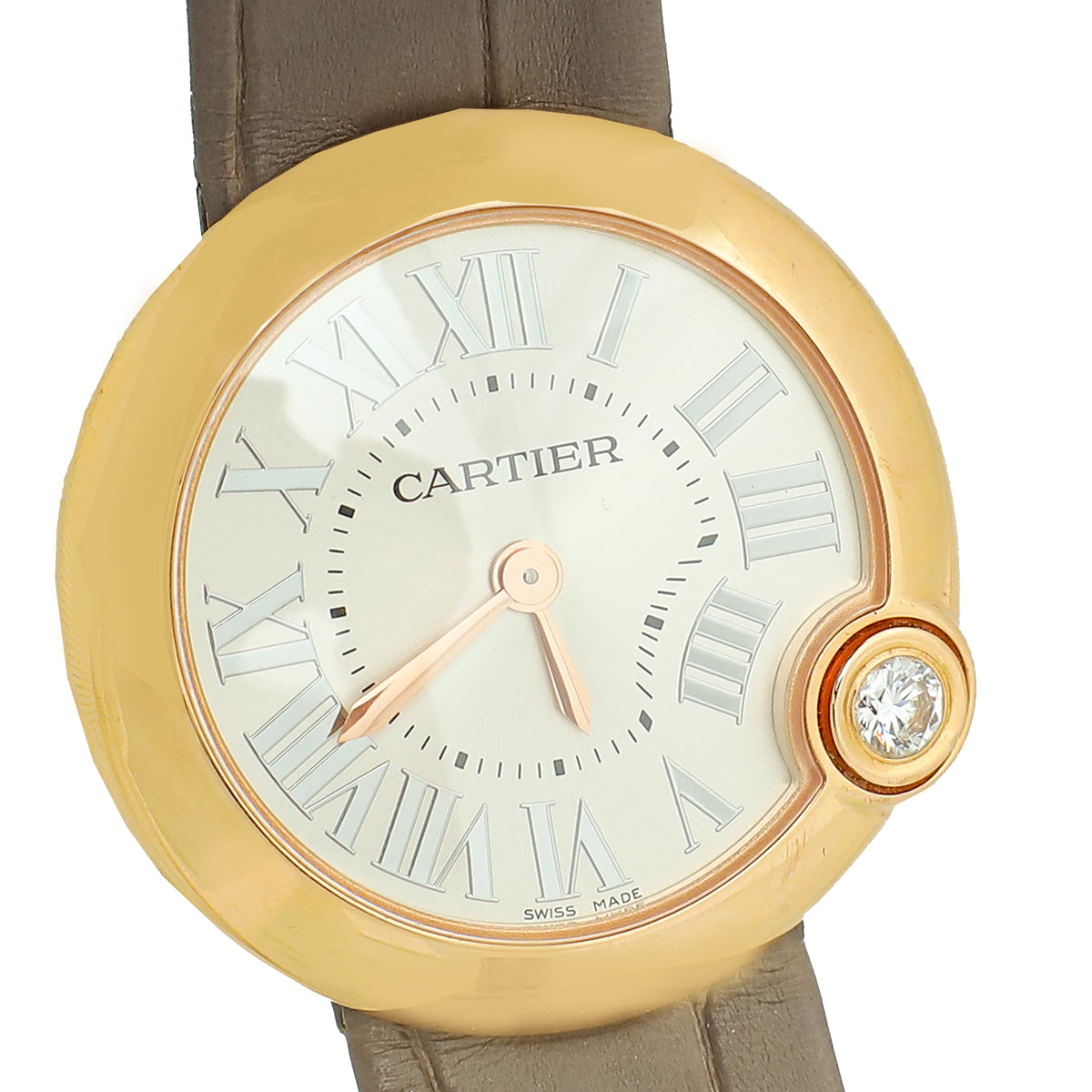 Cartier 18K Rose Gold Ballon Blanc De Cartier 30mm Quartz Watch
