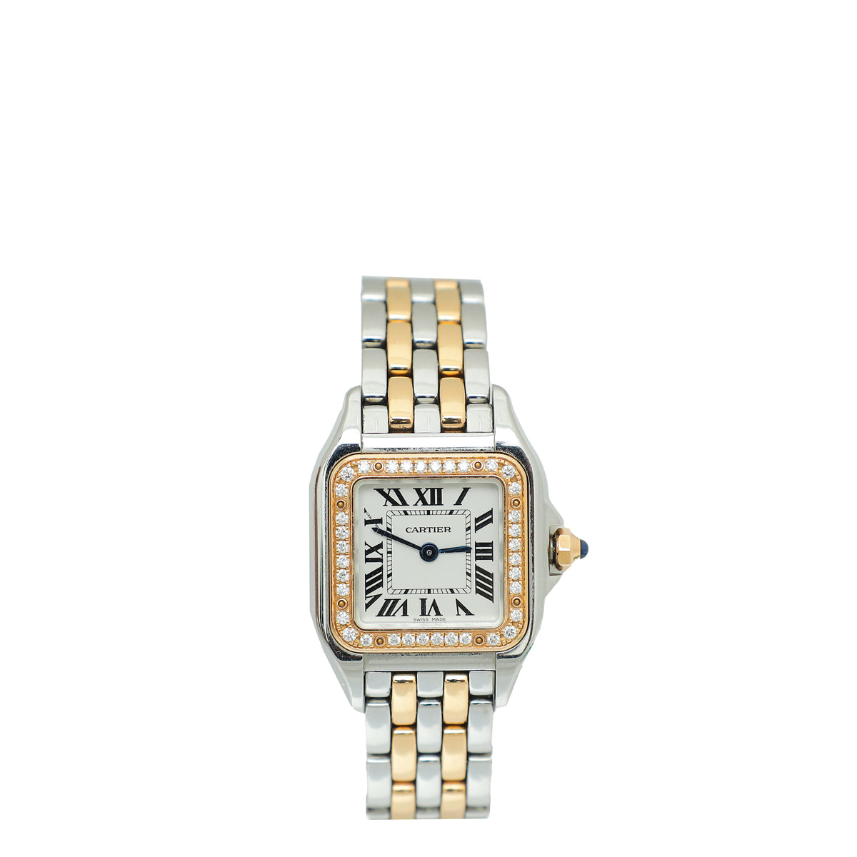 Cartier 18K Rose Gold ST.ST Diamond Panthère De Cartier Small Model Watch-Cartier-THE CLOSET