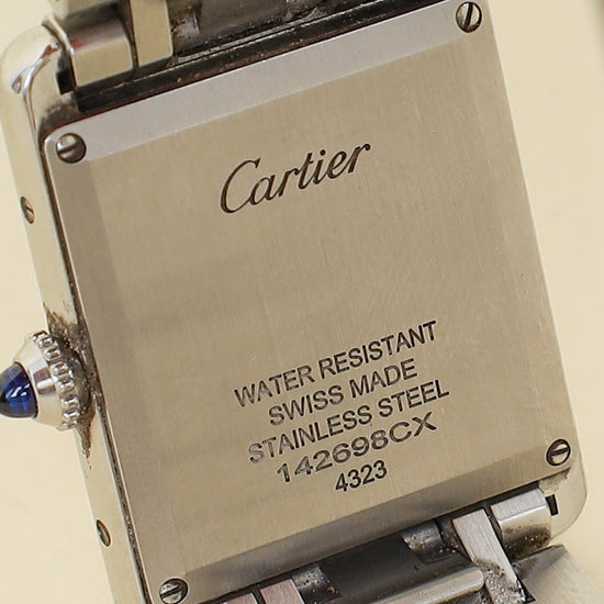Cartier Stainless Steel Tank Must de Cartier Large Model Quartz Watch-Cartier-THE CLOSET