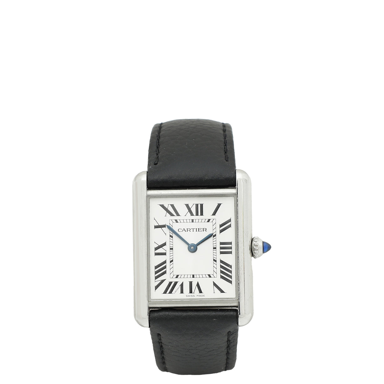Cartier Stainless Steel Tank Must de Cartier Large Model Quartz Watch-Cartier-THE CLOSET