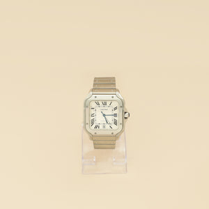 Cartier Stainless Steel Santos De Cartier Medium Model Automatic 35.1 mm Watch