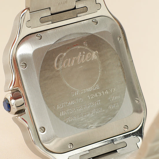 Cartier Stainless Steel Santos De Cartier Medium Model Automatic 35.1 mm Watch-Cartier-THE CLOSET