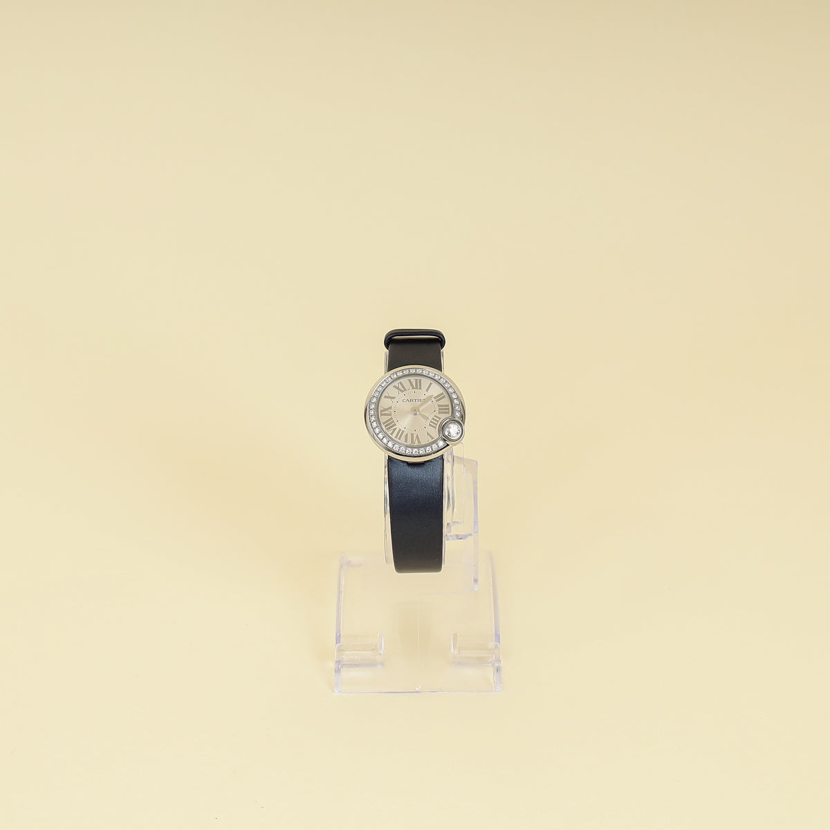 Cartier Stainless Steel Ballon Blanc Diamond 26mm Quartz Watch-Cartier-THE CLOSET