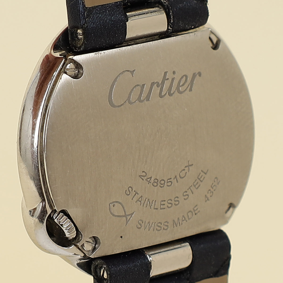 Cartier Stainless Steel Ballon Blanc Diamond 26mm Quartz Watch-Cartier-THE CLOSET