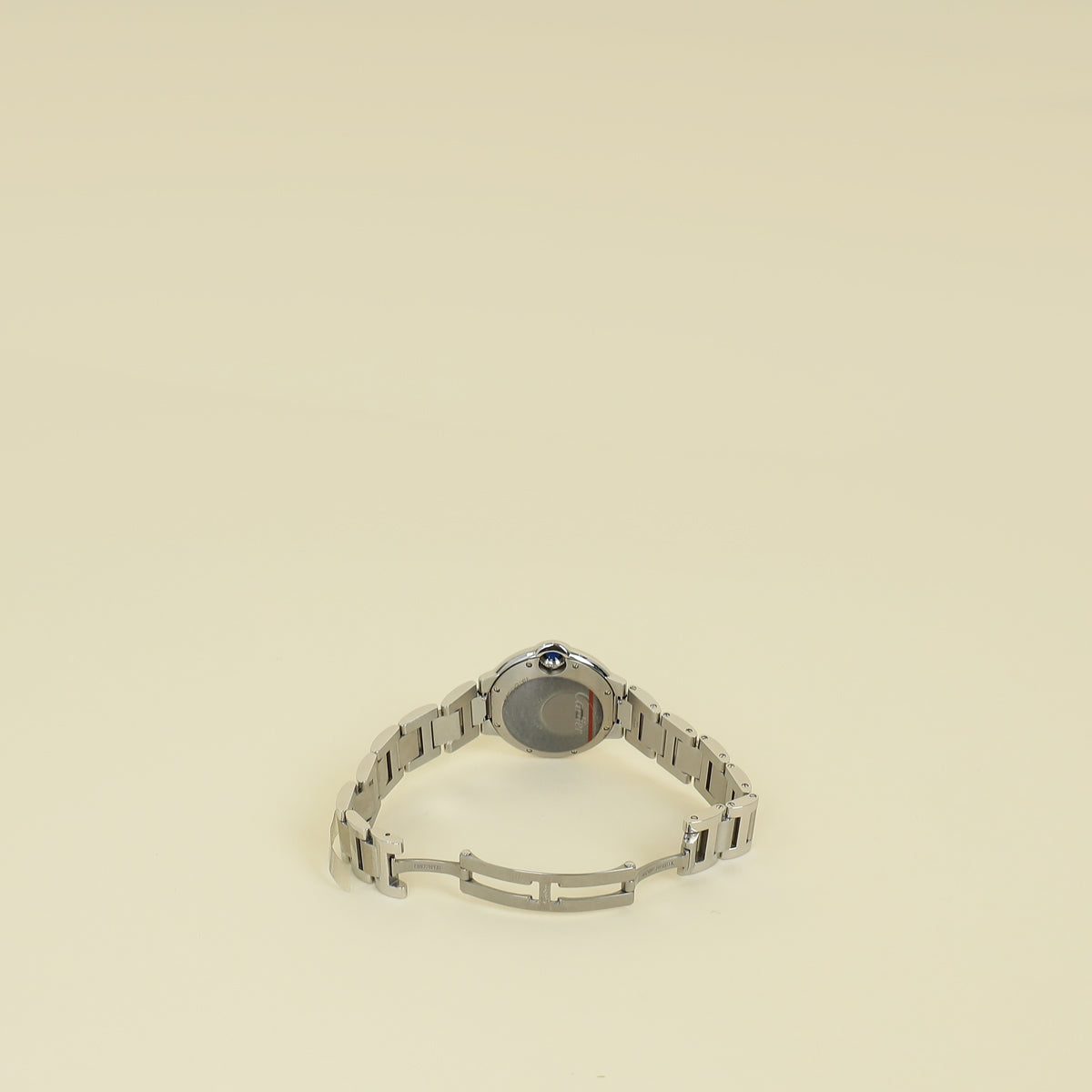 Cartier Stainless Steel Diamond Ballon Bleu Automatic 33mm Watch