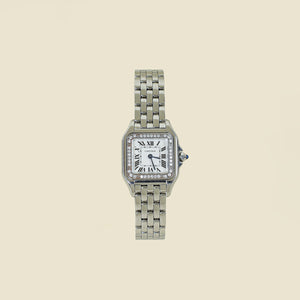 Cartier Stainless Steel Diamond Panthère de Cartier Small Model Quartz Watch