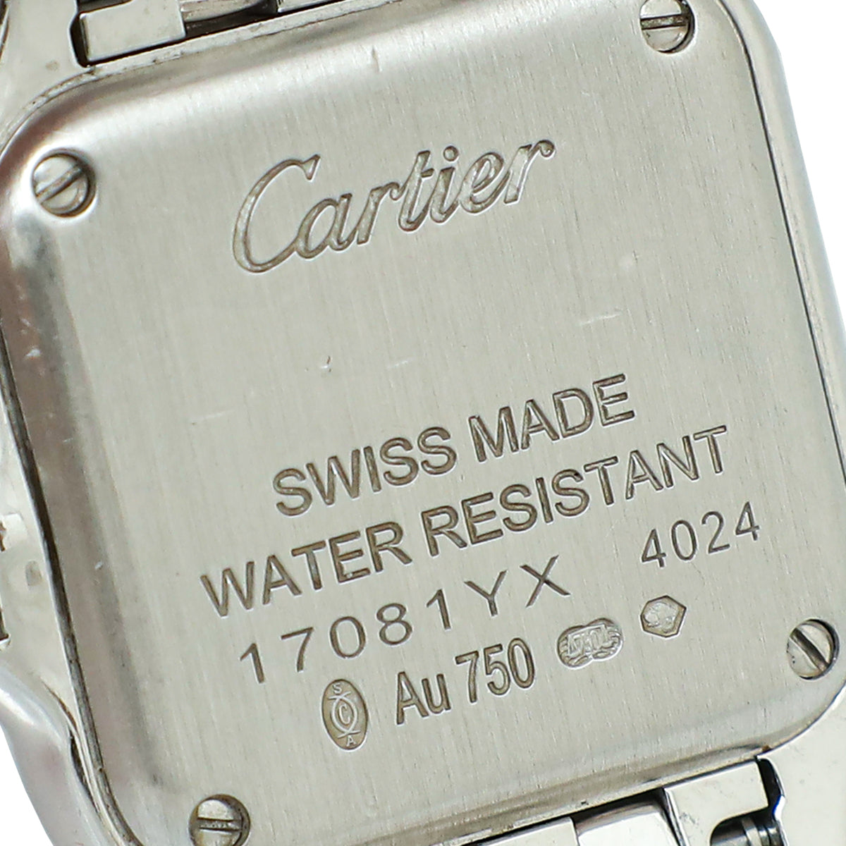 Cartier 18K White Gold Diamond Panthere De Cartier Small Model Quartz Watch