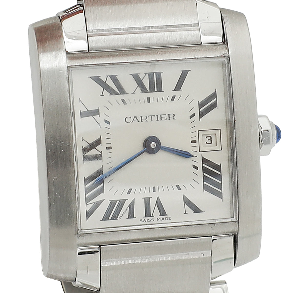 Cartier Stainless Steel Tank Francaise Small Model Quartz 25 mm Watch