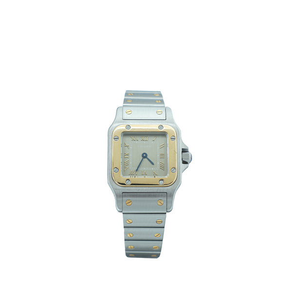 Cartier Steel Gold Santos de Cartier Galbee Watch THE CLOSET