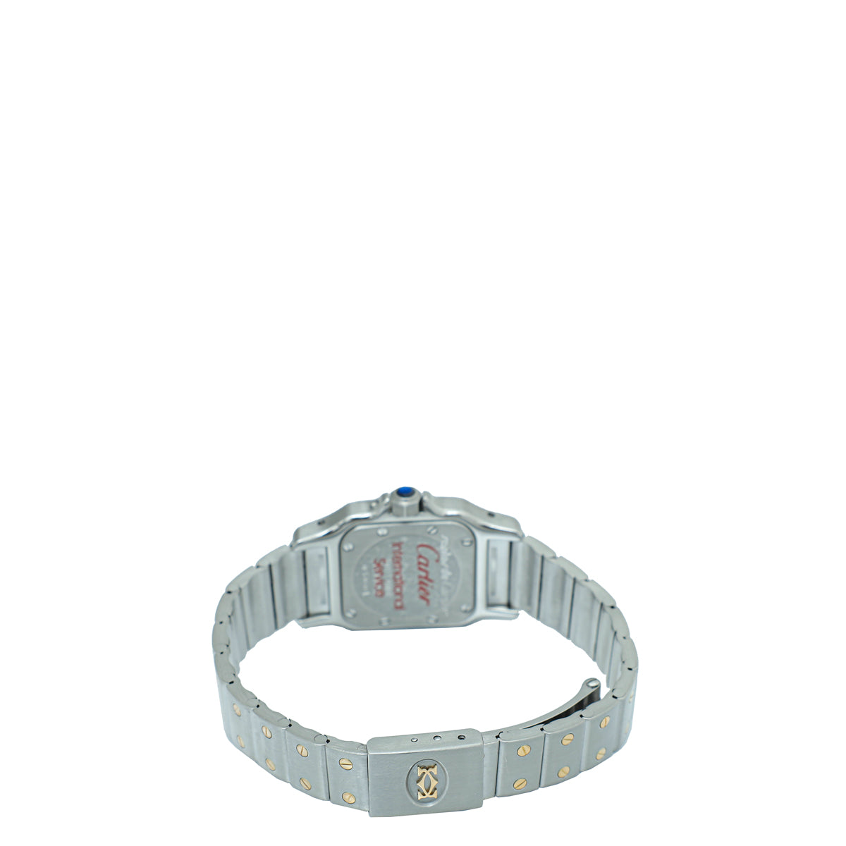 Cartier Steel Gold Santos Galbee Moon Phase 24mm Quartz Watch-Cartier-THE CLOSET