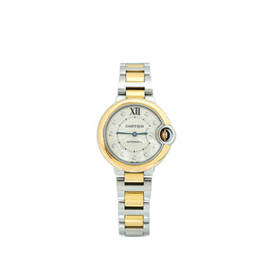 ساعة كارتييه من الذهب الوردي عيار 18 قيراط ST.ST Diamond Ballon Bleu de Cartier 33 ملم أوتوماتيكية 