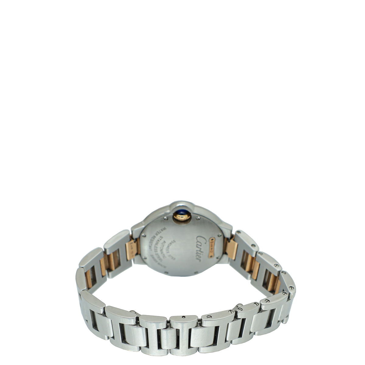 Cartier 18K Rose Gold ST.ST Diamond Ballon Bleu de Cartier 33mm Automatic Watch-Cartier-THE CLOSET