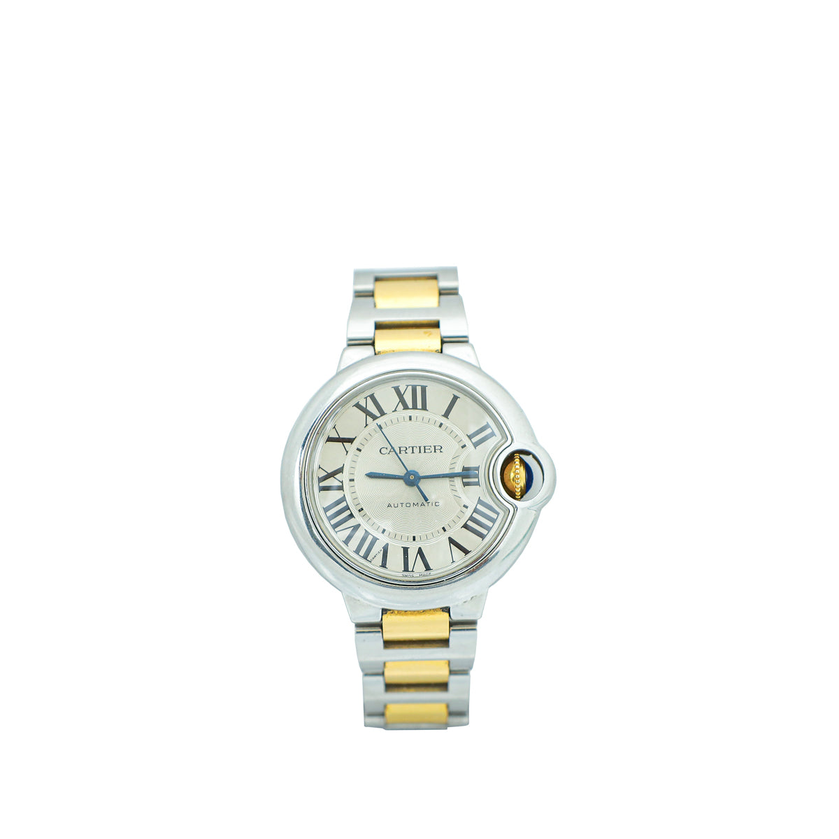 Cartier Steel Yellow Gold Ballon Bleu de Cartier Automatic 33mm Watch-Cartier-THE CLOSET