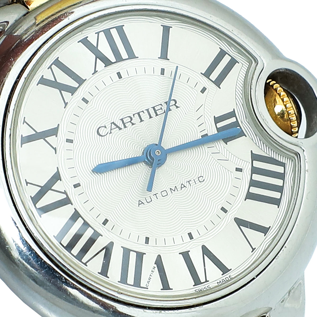 Cartier Steel Yellow Gold Ballon Bleu de Cartier Automatic 33mm Watch