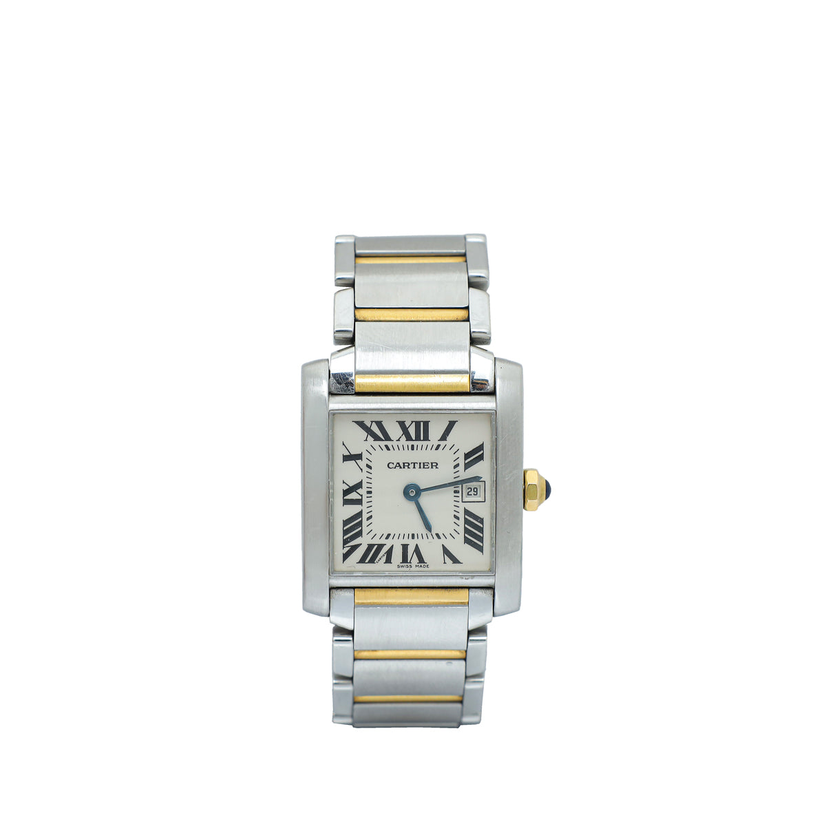 Cartier Yellow Gold ST.ST Tank Francaise Small Quartz Watch-Cartier-THE CLOSET
