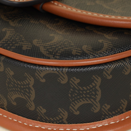 Celine Brown Triomphe Mini Besace Bag