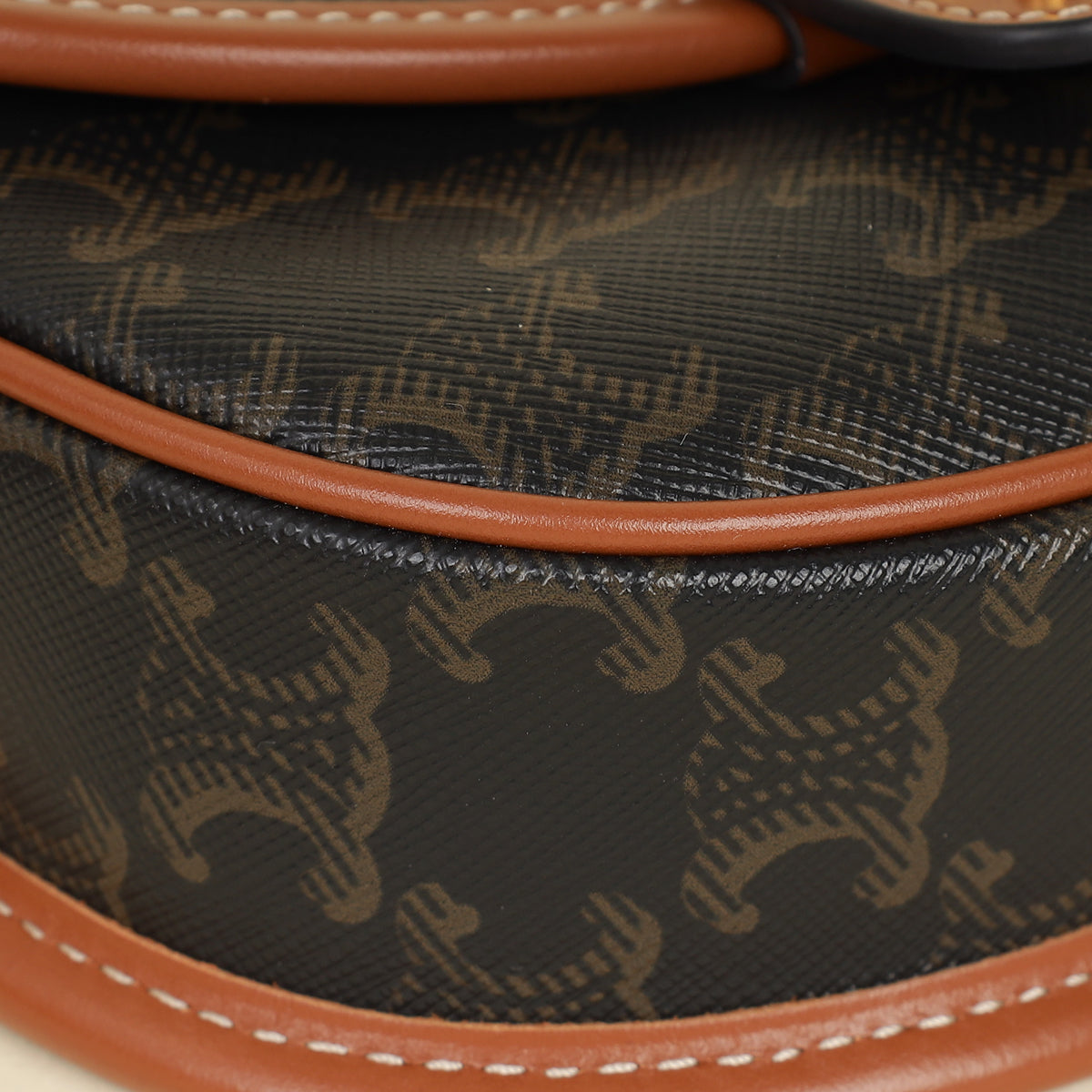 Celine Brown Triomphe Mini Besace Bag