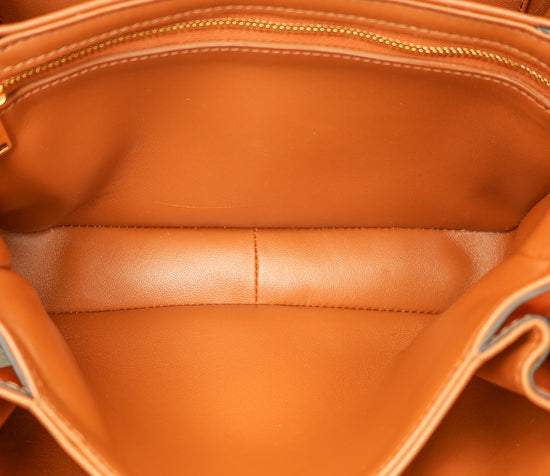 Celine Tan Classique Triomphe Natural Flap Bag-Celine-THE CLOSET