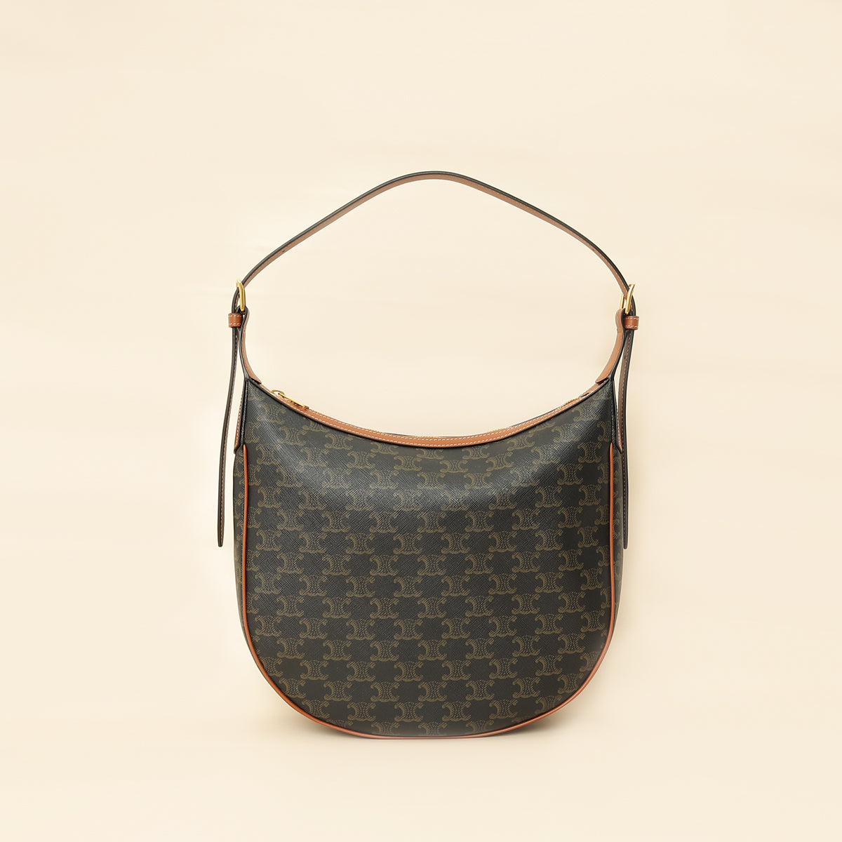 Celine Tan Triomphe Medium Heloise Bag-Celine-THE CLOSET