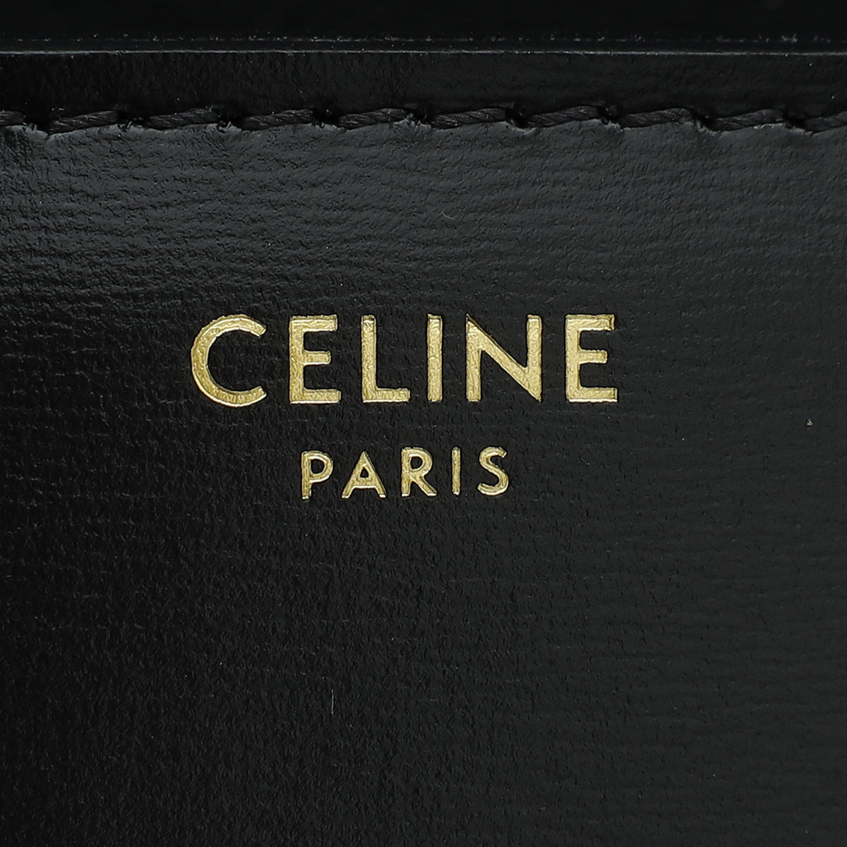 Celine Black Claude Triomphe Shoulder Bag