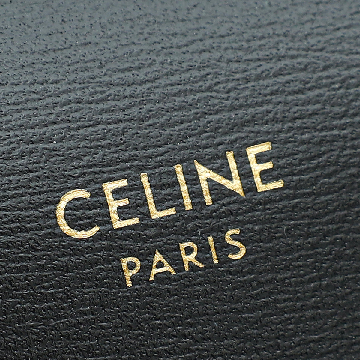 Celine Black Phone Pouch W/ Flap on Strap