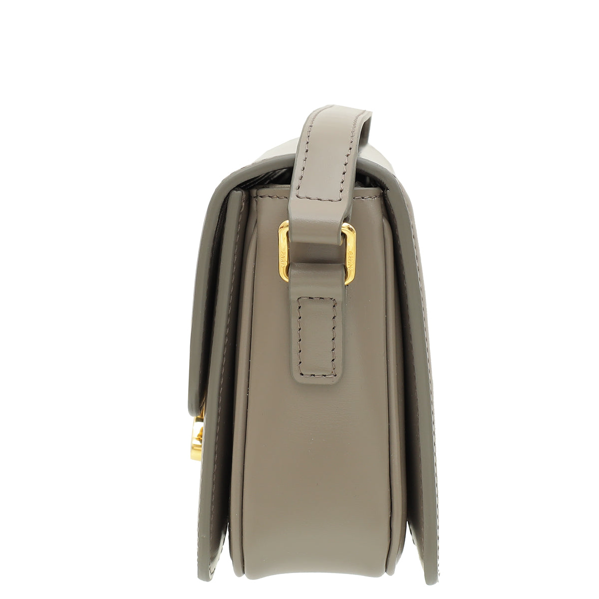 Celine Gray Teen Triomphe Flap Shoulder Bag