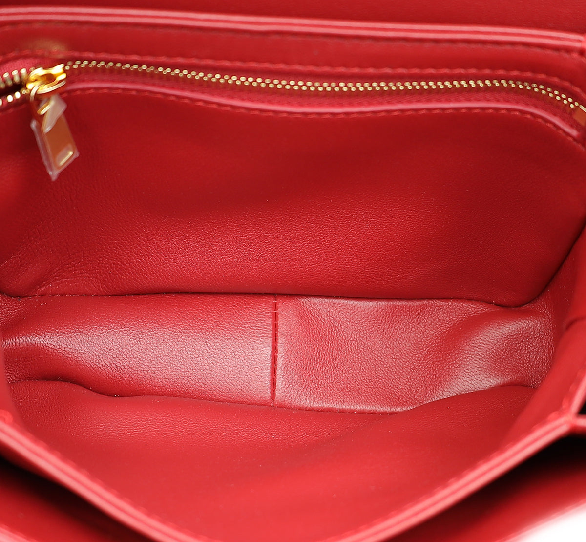 Celine Red Teen Triomphe Flap Shoulder Bag