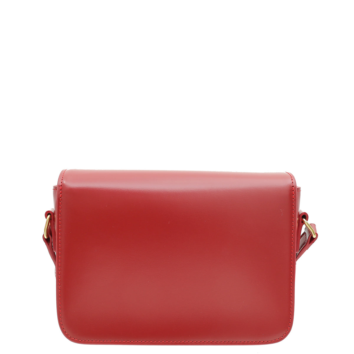 Celine Red Teen Triomphe Flap Shoulder Bag