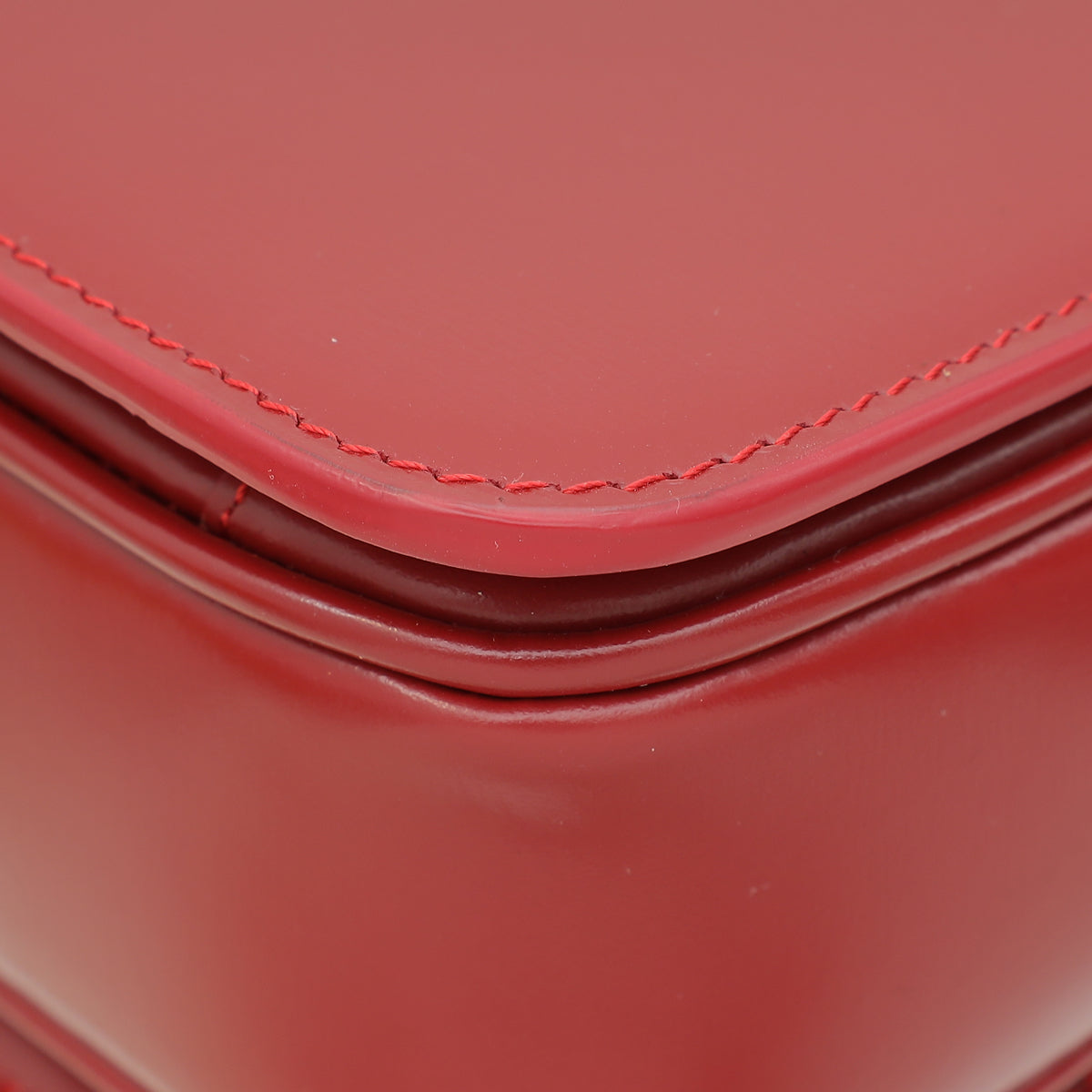 Celine Red Teen Triomphe Flap Shoulder Bag – THE CLOSET
