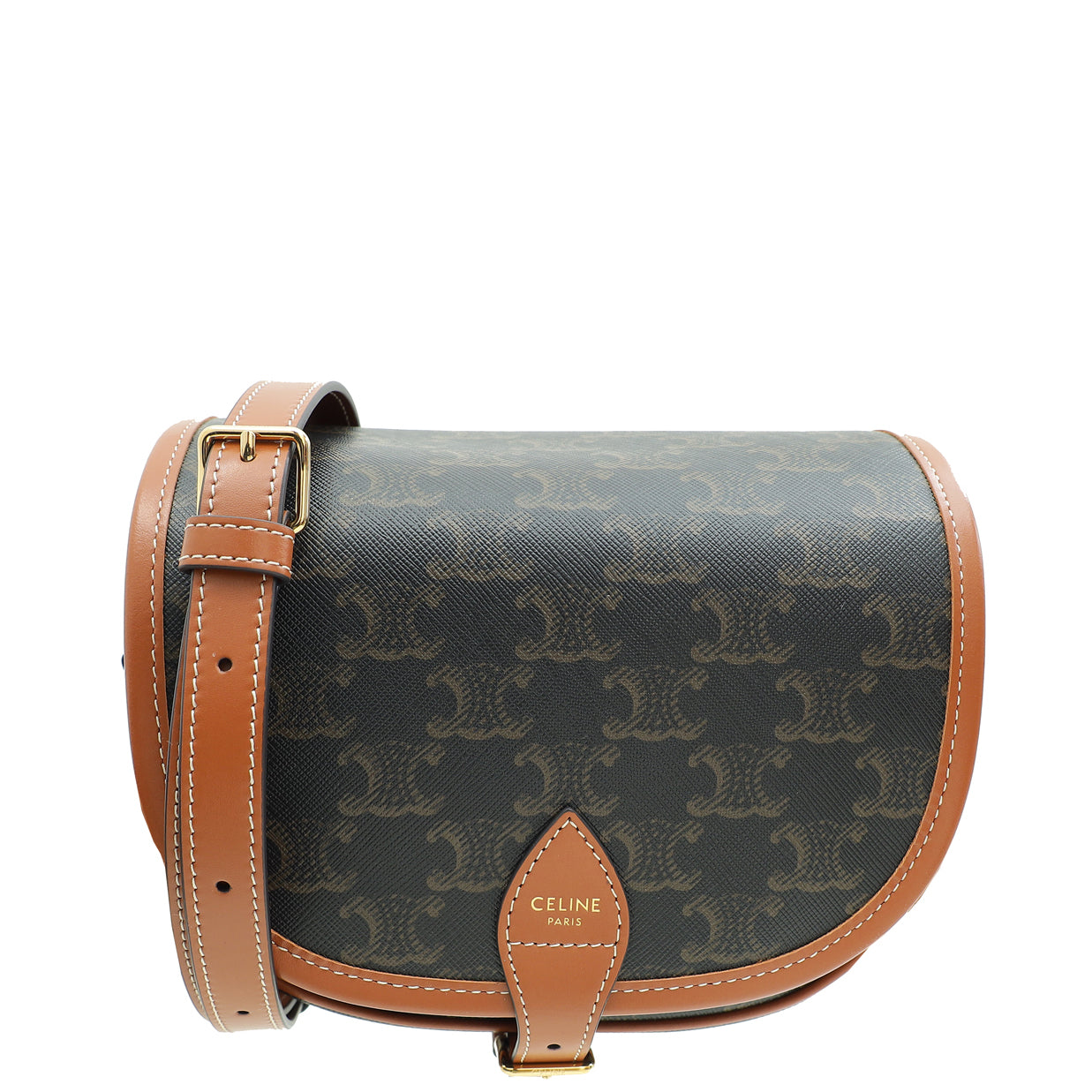 Celine Tricolor Medium Triomphe Folco Bag-Celine-THE CLOSET