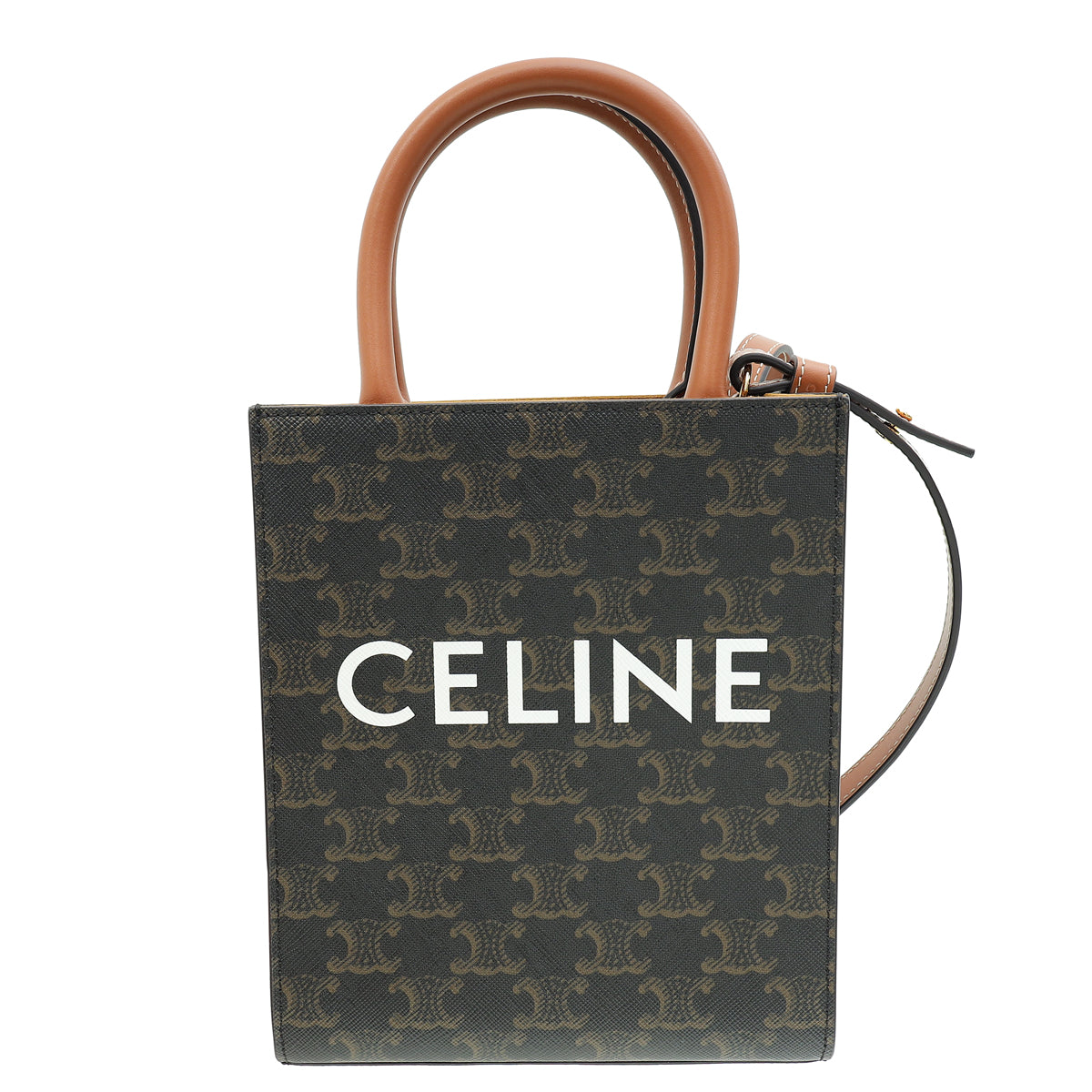 Celine Tricolor Triomphe Mini Vertical Cabas Bag