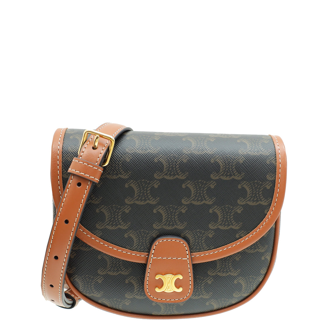 Celine Tricolor Mini Besace in Triomphe Crossbody Bag-Celine-THE CLOSET