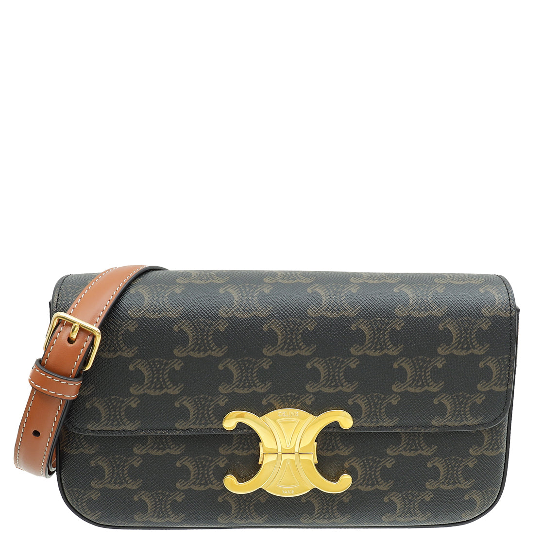 Celine Tricolor Claude Triomphe Shoulder Bag-Celine-THE CLOSET